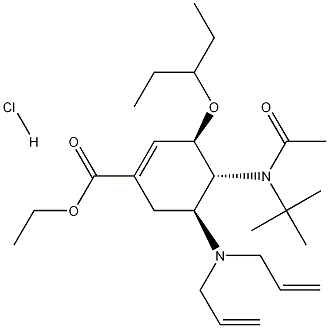 (3R,4R,5S)-4-n-乙?；?1,1-二甲基乙基)氨基-5-N,N-二烯丙基氨基-3-(1-乙基丙氧基)-1-環(huán)己烯-1-羧酸乙酯鹽酸鹽